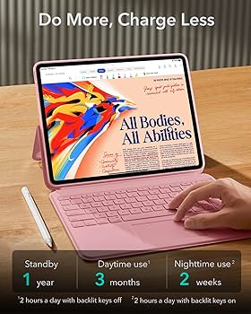 Amazon.com: ESR iPad Air 13 Inch Case Keyboard (M3/M2, 2025/2024